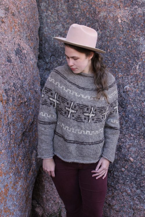 Diné Motif for Rug Sweater (free & knit)