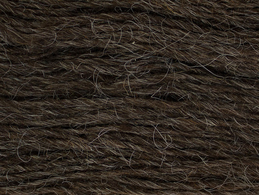 Gothfarm Yarn's Navajo-Churro yarn in walnut brown